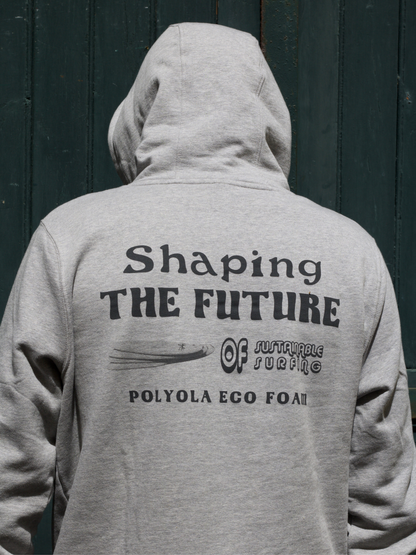 Polyola Shaping the future - Eco Cotton Unisex Hood Grey