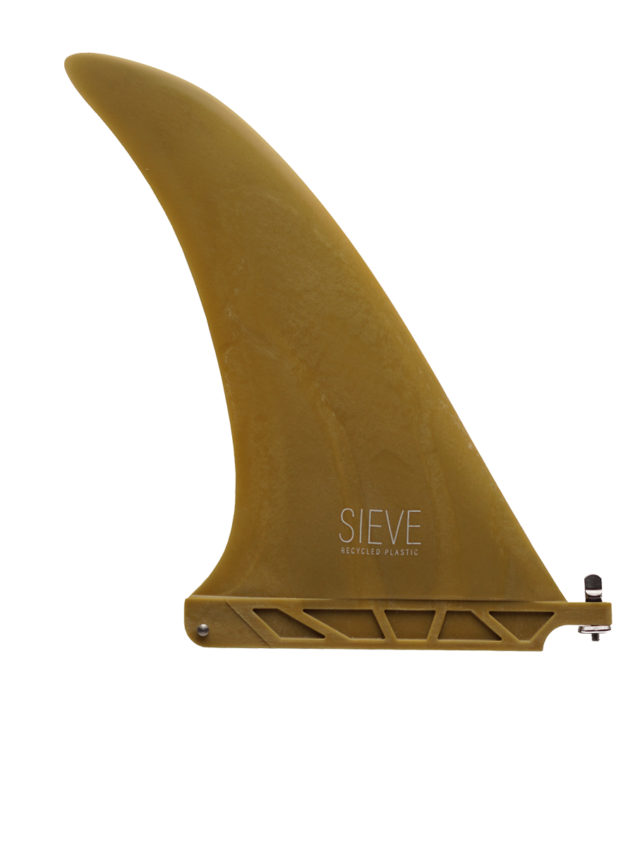Sustainable Single Fin - 9’6 - Different colors by Sieve, color: sand
